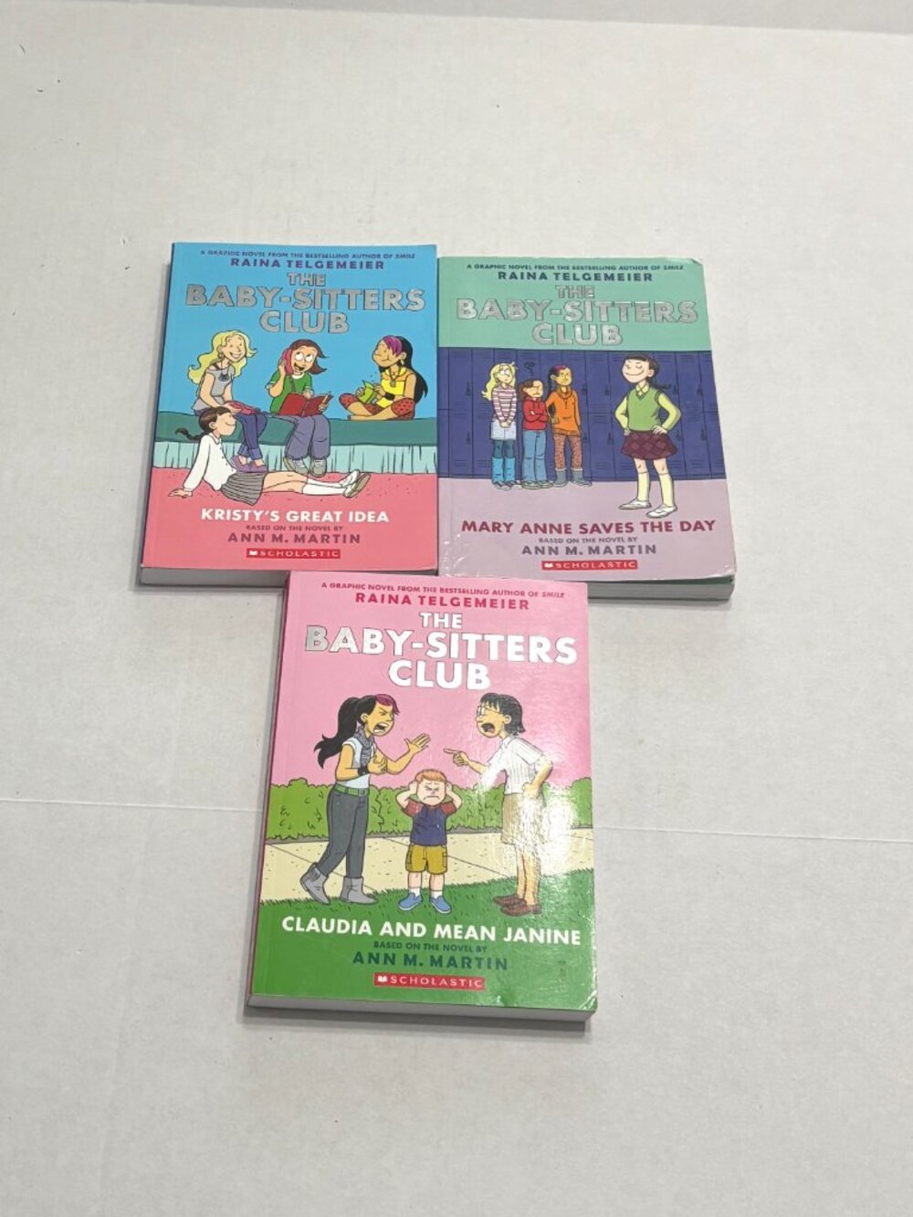 The Baby-Sitters Club Graphic Novels #1, 3, & 4